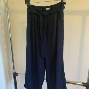 A New Day Navy Blue Flared Cropped Pants